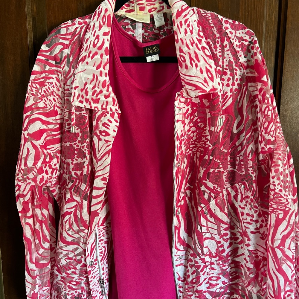 Chico women’s jacket and coordinating shirt